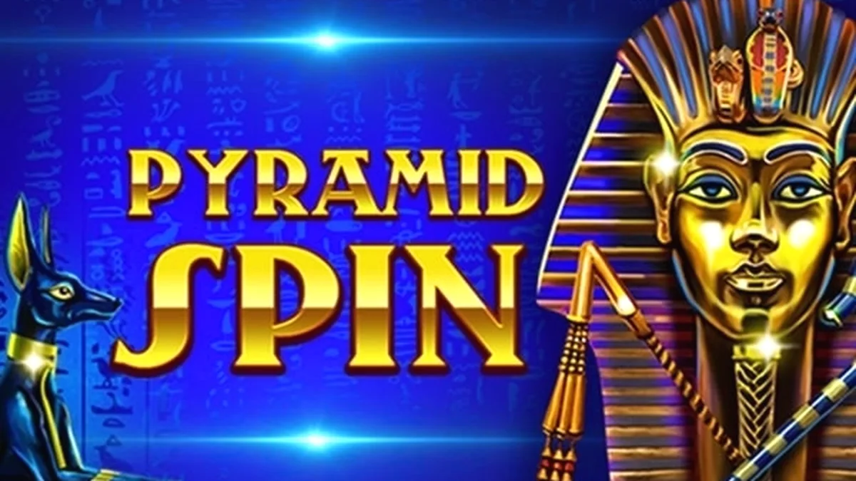 Tampilan visual slot Pyramid Spin dengan latar belakang piramida